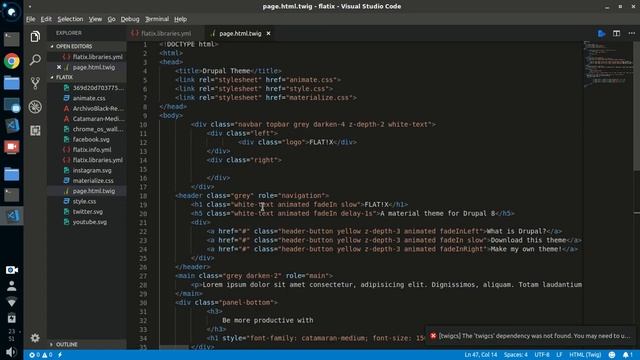 Creating a Theme for drupal 8 from an existing HTML site смотреть онлайн