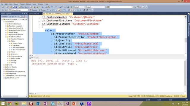 XML WITHOUT XANAX HOW TO HANDLE XML IN SQL SERVER смотреть онлайн