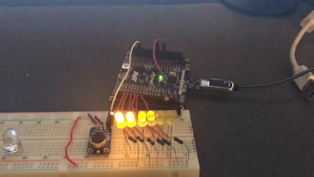 Atmega328p Sound Level Indicator from MAX 4466 Mic/Amp Input смотреть онлайн