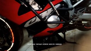 замена масла honda cbr 600 f4i . новая технология!)