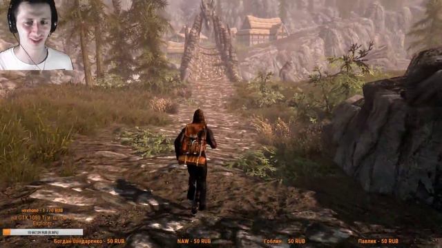 СТРИМ - Skyrim SE( без смертей НЕ вышло, прозрачный HUD) Выживание Легенда! #10 смотреть онлайн