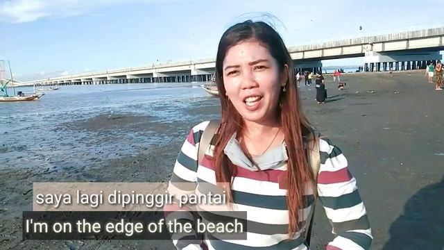PANTAI SURAMADU SURABAYA INDONESIA - the beauty of Suramadu beach in Indonesia смотреть онлайн