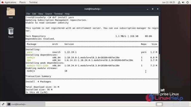 How To Install Yarn on REDHAT 8.5 смотреть онлайн