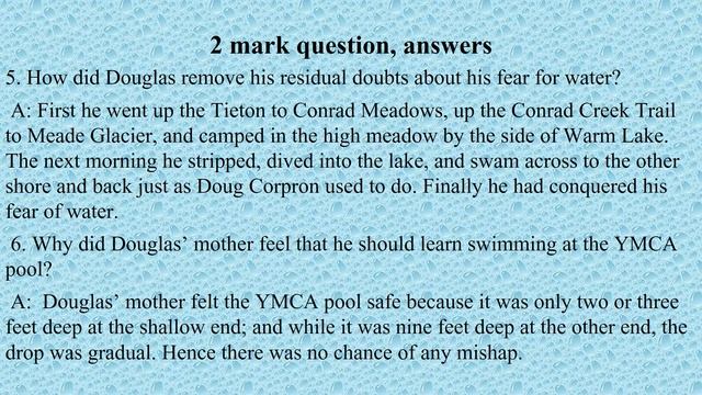 Deep Water Questions Answers смотреть онлайн