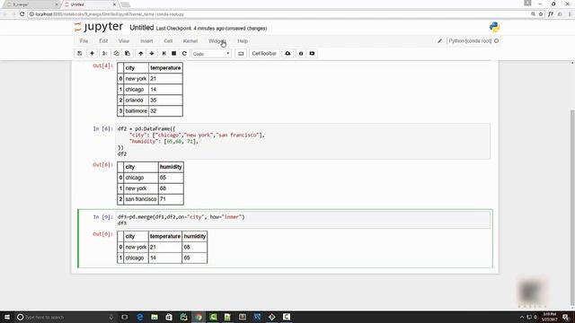 Python Pandas Tutorial 9. Merge Dataframes смотреть онлайн