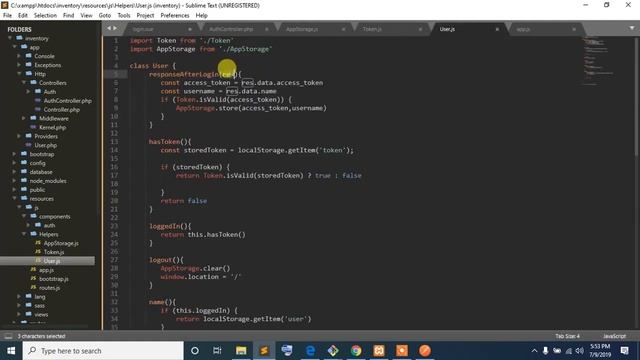12 laravel vuejs inventory project bangla tutorial - JWT Token Store смотреть онлайн