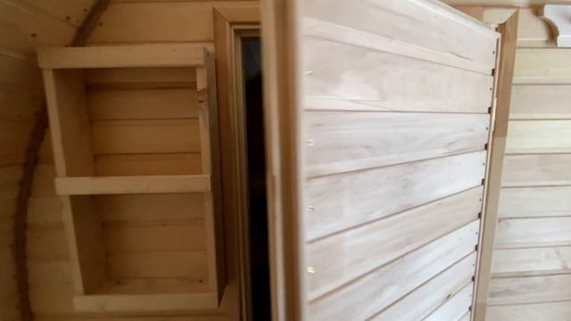Баня-бочка от Иваныча 4 метра, липовая парная. смотреть онлайн