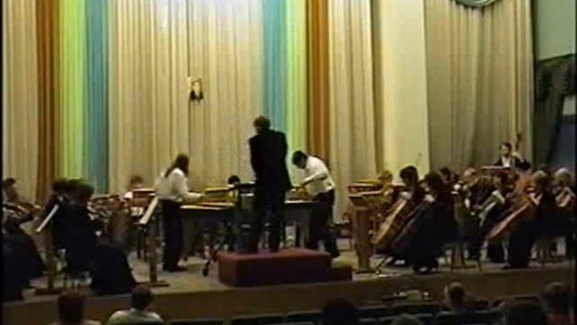 Anders Koppel Toccata for Vibraphone, Marimba and Orchestra 2/2. Maxim Valkov - conductor. смотреть онлайн
