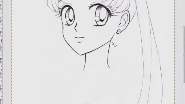 How I draw and color Sailor Moon in GIMP (Part 2/8) смотреть онлайн