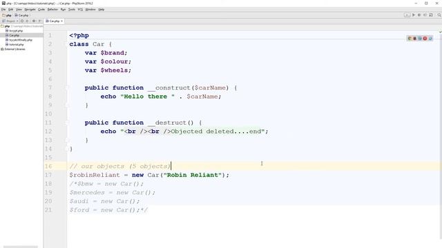PHP Tutorial - #106 - OOP: Destructor (__destruct) смотреть онлайн