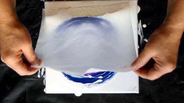 Цветок с помощью салфетки. Акриловые зарисовки смотреть онлайн