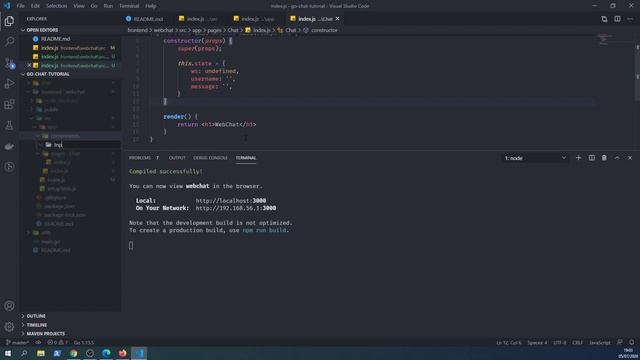 Golang WebChat com WebSocket e ReactJS смотреть онлайн