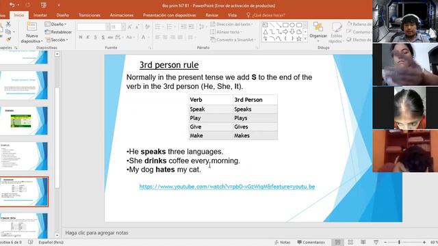 video de la clase 6 prim simple present смотреть онлайн