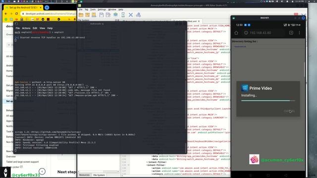 Getting reverse shell from android 13 for using fud trojan with Amazon prime.apk смотреть онлайн