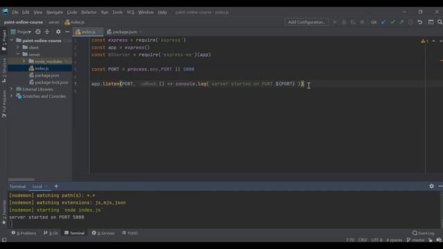 Websockets React & Node js ПОЛНЫЙ КУРС PAINT ONLINE & Canvas смотреть онлайн