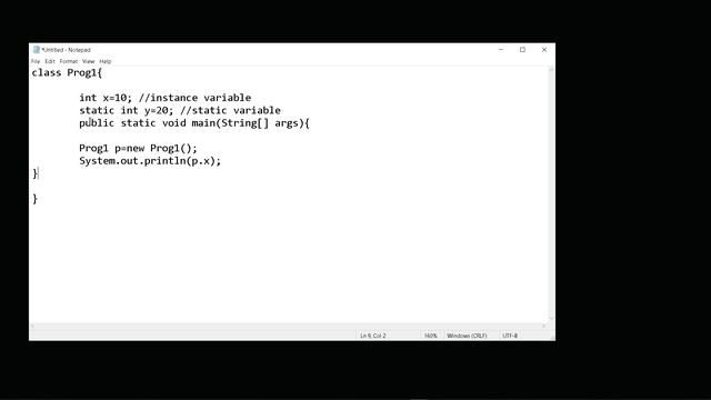 How to access static variable and instance variable in java.... смотреть онлайн