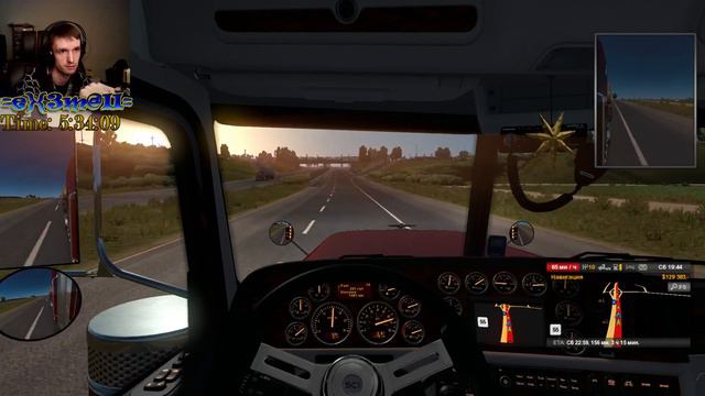 American Truck Simulator {Multiplayer}(СТРИМ-КООП) "Ночные дальнобойщики" смотреть онлайн