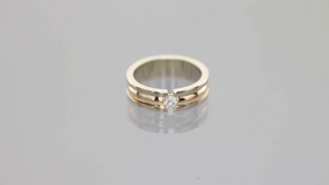 Обручальное кольцо с бриллиантами "Эвелин" смотреть онлайн