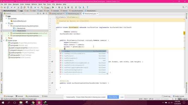 (Custom Camera) API Tutorial Part 1 (Display Camera) смотреть онлайн