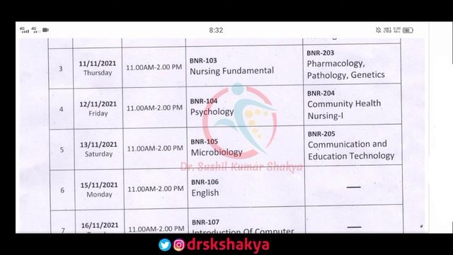 JS University shikohabad Firozabad BSc nursing date sheet 1st year and 2nd year смотреть онлайн