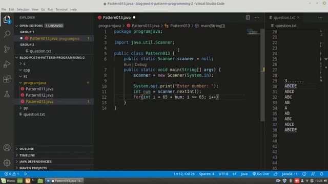 java: pattern programming #013 || vs code || смотреть онлайн