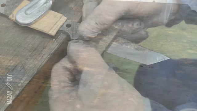 Making a Knife from an Old File | NO POWER tools Knife Making смотреть онлайн