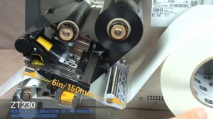 Ручная калибровка Zebra ZT 230