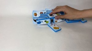 Развивающая настольная игра "Логическое домино. Животные" от компании "Ракета" | Мягкое домино