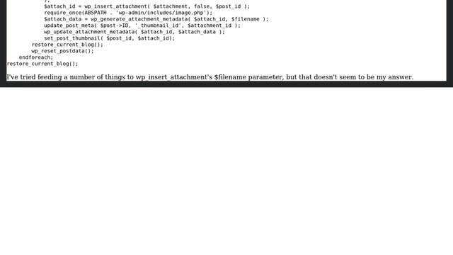 Why when I try to insert an image attachment along with a post does wp_get_attachment_url give... смотреть онлайн
