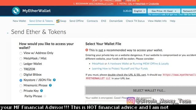 How to set up MyEtherWallet FULL Tutorial смотреть онлайн