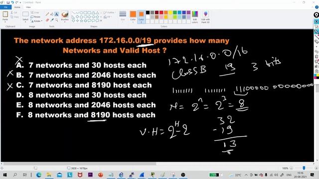 #Subnetting Practice | 172.16.0.0/19 Networks and Valid Host per network | смотреть онлайн