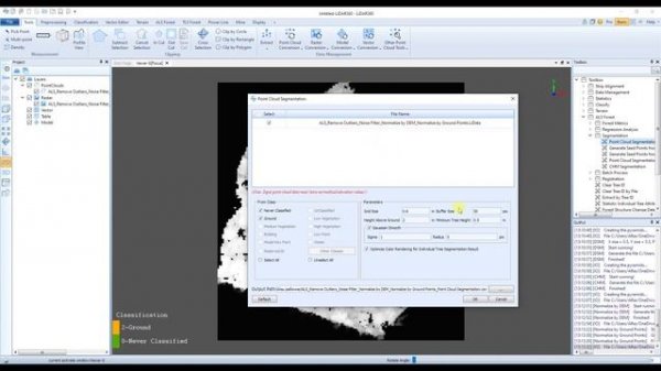 LiDAR 360 режим ALS (Таксация леса по данным воздушного лазерного сканера)