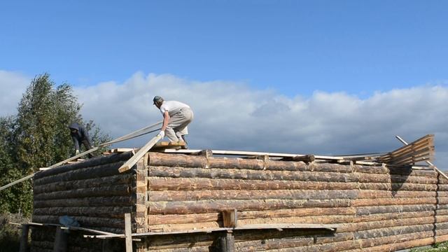 Ставим стропила. смотреть онлайн