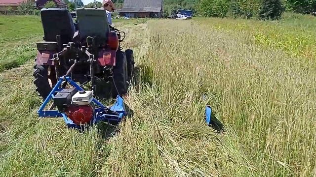 Самодельная косилка в работе смотреть онлайн