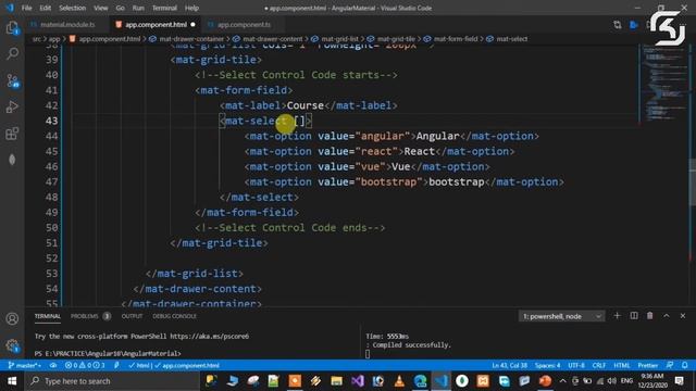 #AngularMaterial in Telugu #20 Select Control || #RSKHelpline смотреть онлайн