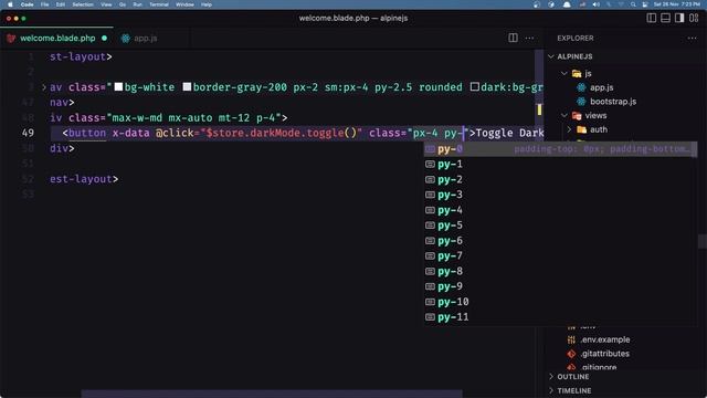 Alpine JS Global Store - Add Dark Mode to Tailwind CSS смотреть онлайн