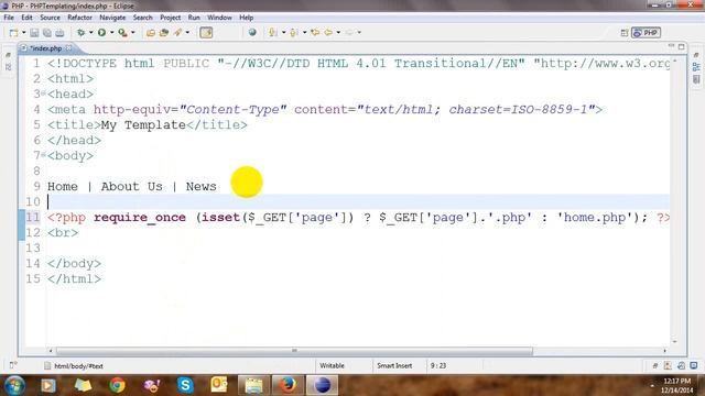 PHP Templating смотреть онлайн