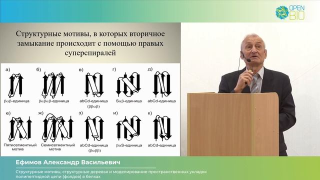 27.09 Ефимов Александр Васильевич - УСТАНОВОЧНАЯ ЛЕКЦИЯ СЕКЦИИ: «БИОФИЗИКА»