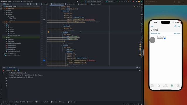 Flutter Speed Code | WhatsApp Clone (iOS Style) Part 1 смотреть онлайн