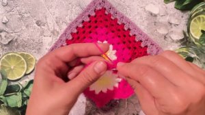 Вяжем Стильные Прихватки крючком из остатков пряжи!!! 👍👍👍