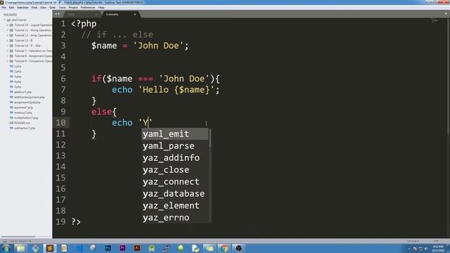 PHP Tutorial for Beginners PART 14 - if...else смотреть онлайн