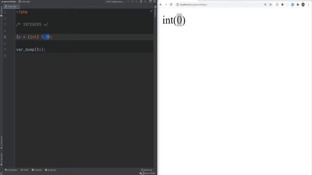 PHP Integer Data type - Full PHP 8 Tutorial смотреть онлайн
