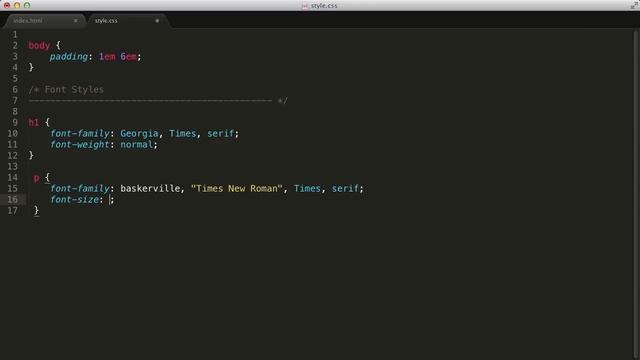 CSS Foundations : Font Properties смотреть онлайн
