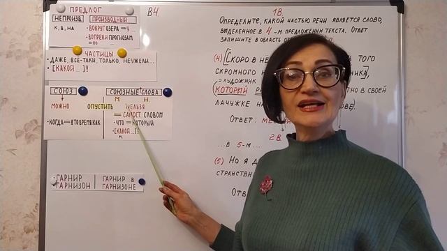 Русский язык. Разбор ЦТ 2019. В4. Как определить части речи? смотреть онлайн