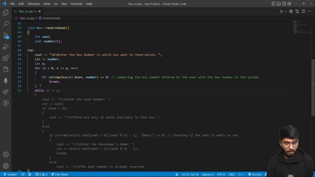 Bus Reservation System in CPP Part 1| Amogh Saxena | GeeksforGeeks Programming смотреть онлайн