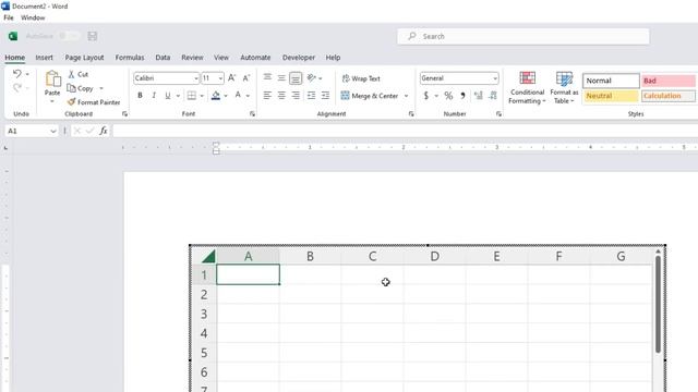 Word How to Create a Table and Insert Excel Spreadsheet смотреть онлайн
