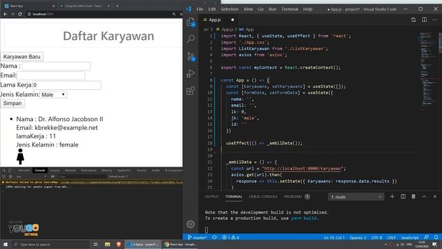 Tutorial React.js Part-14: React useContext dan migrasi Class Component ke React Hooks смотреть онлайн