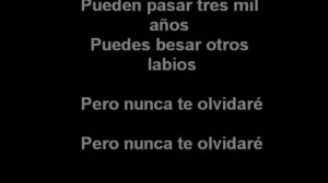 Nunca te olvidaré - Enrique Iglesias Letras