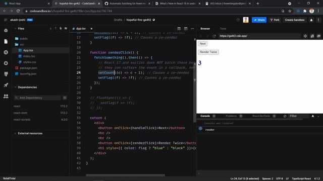 What's New With React 18? - Suspense, Batching, Transition смотреть онлайн