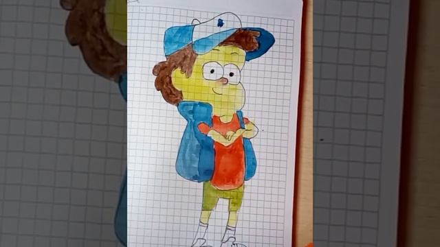 я рисую ДИППЕРА из Гравити Фолз! смотреть онлайн